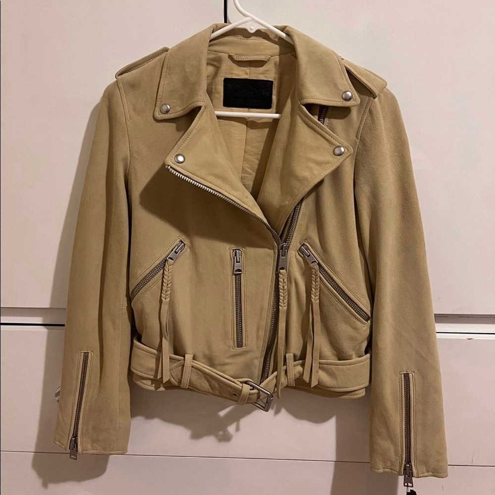 NWT ALLSAINTS Balfern suede leather jacket